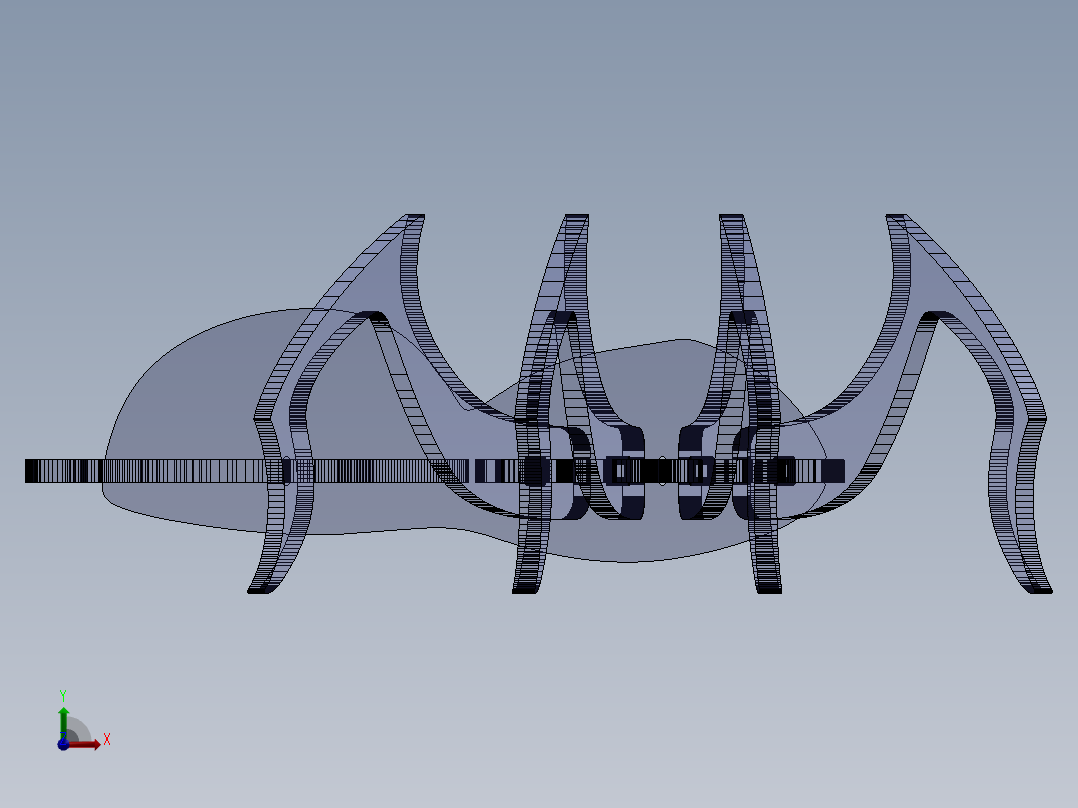 立体拼图、激光切割、线切割图纸(48)前视图