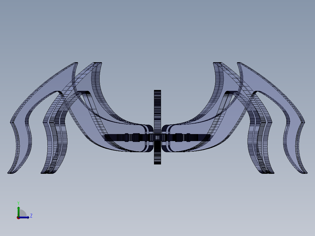 立体拼图、激光切割、线切割图纸(48)左视图
