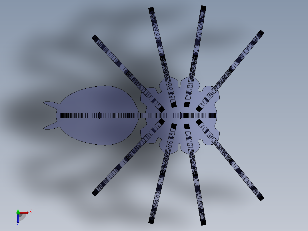 立体拼图、激光切割、线切割图纸(48)俯视图