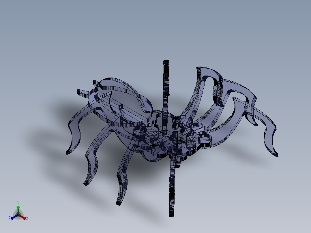 立体拼图、激光切割、线切割图纸(48)正等轴测图