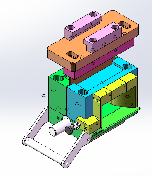 汽车密封条EPDM硬骨架裁断收料生产线(sw18可编辑+工程图+bom）