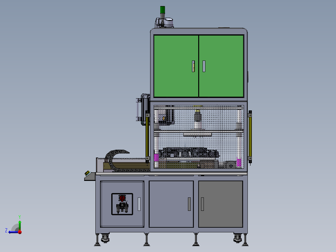 密封圈裁切设备sw21可编辑右视图