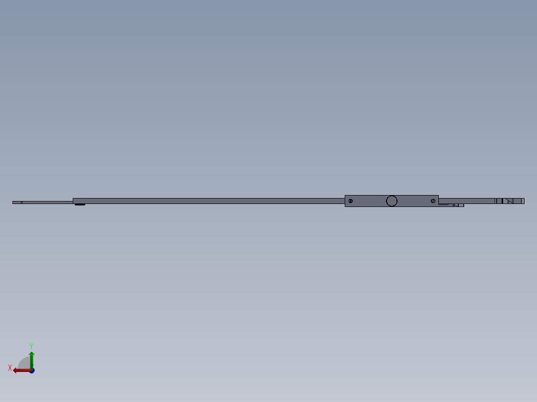 游标卡尺模型后视图