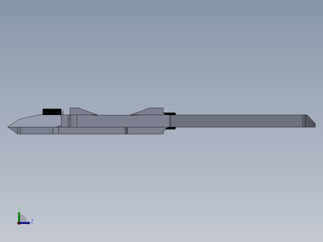 游标卡尺模型左视图