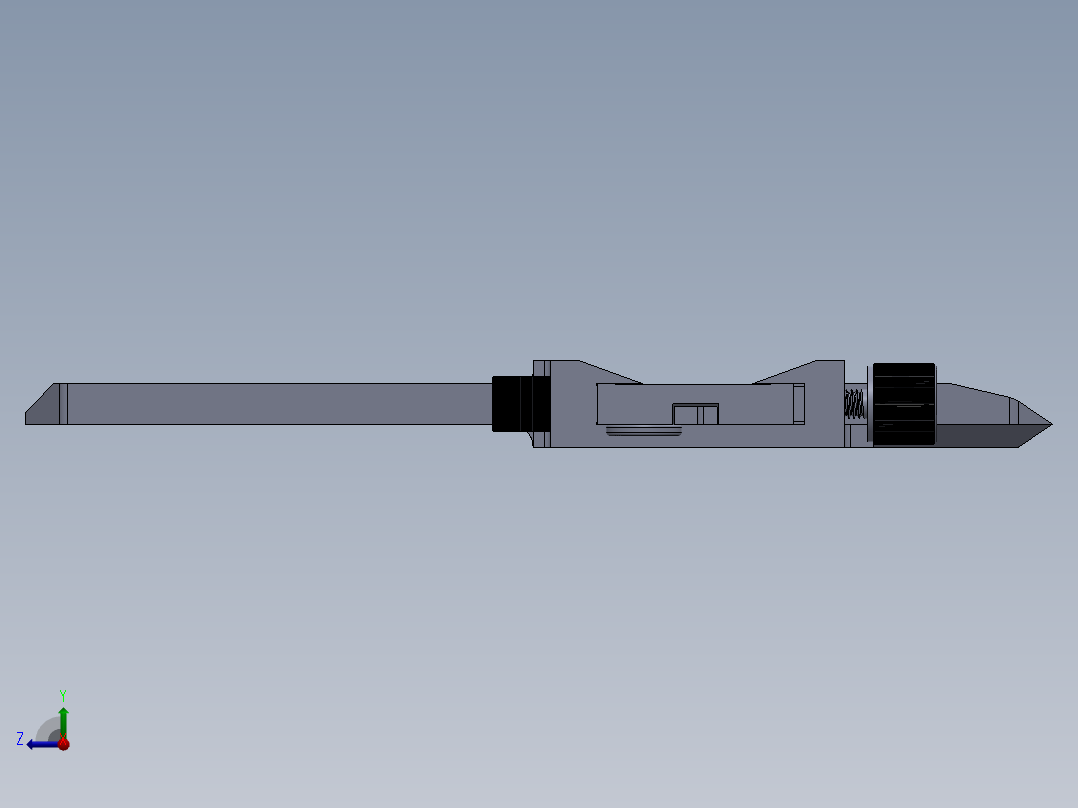 游标卡尺模型右视图