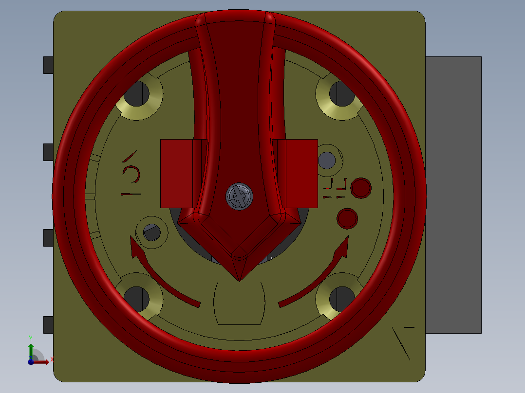 凸轮开关前视图