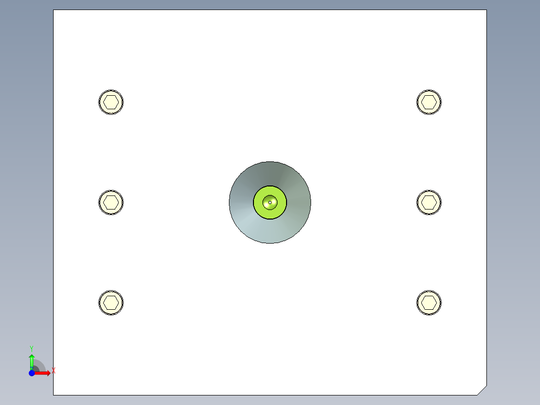 马达壳体（深腔模具）前视图