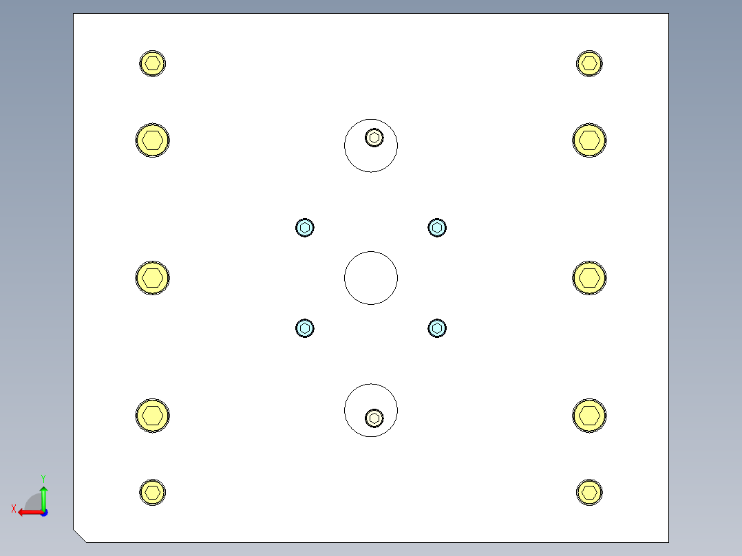 马达壳体（深腔模具）后视图