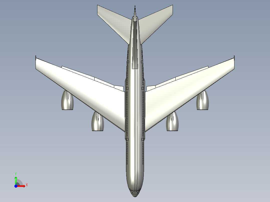 A2004667-A380 飞机前视图