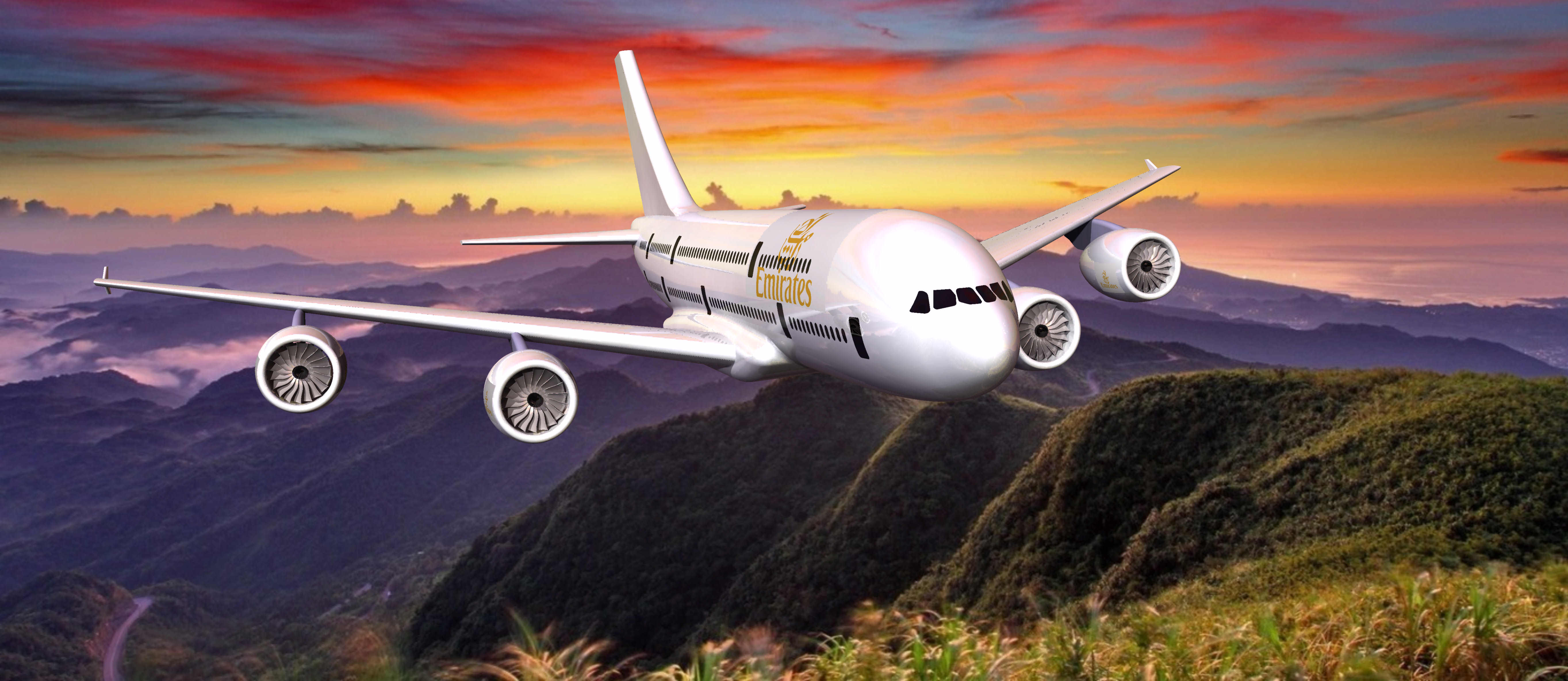 A2004667-A380 飞机