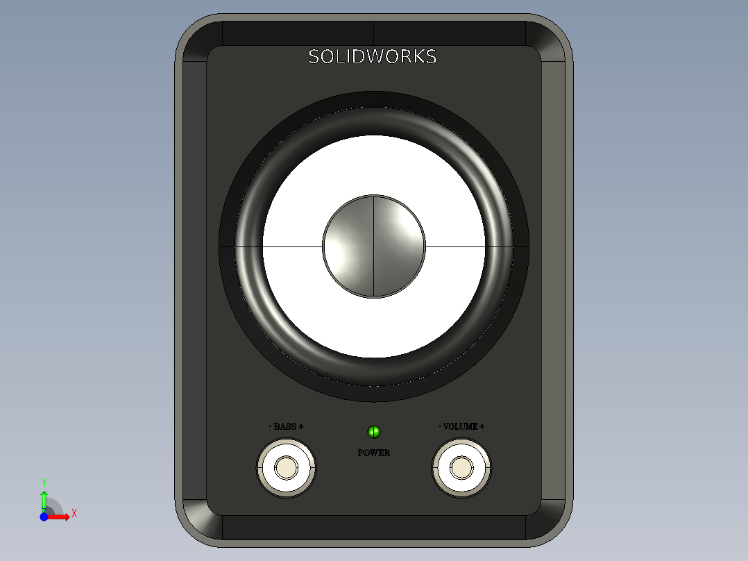 副扬声器12前视图