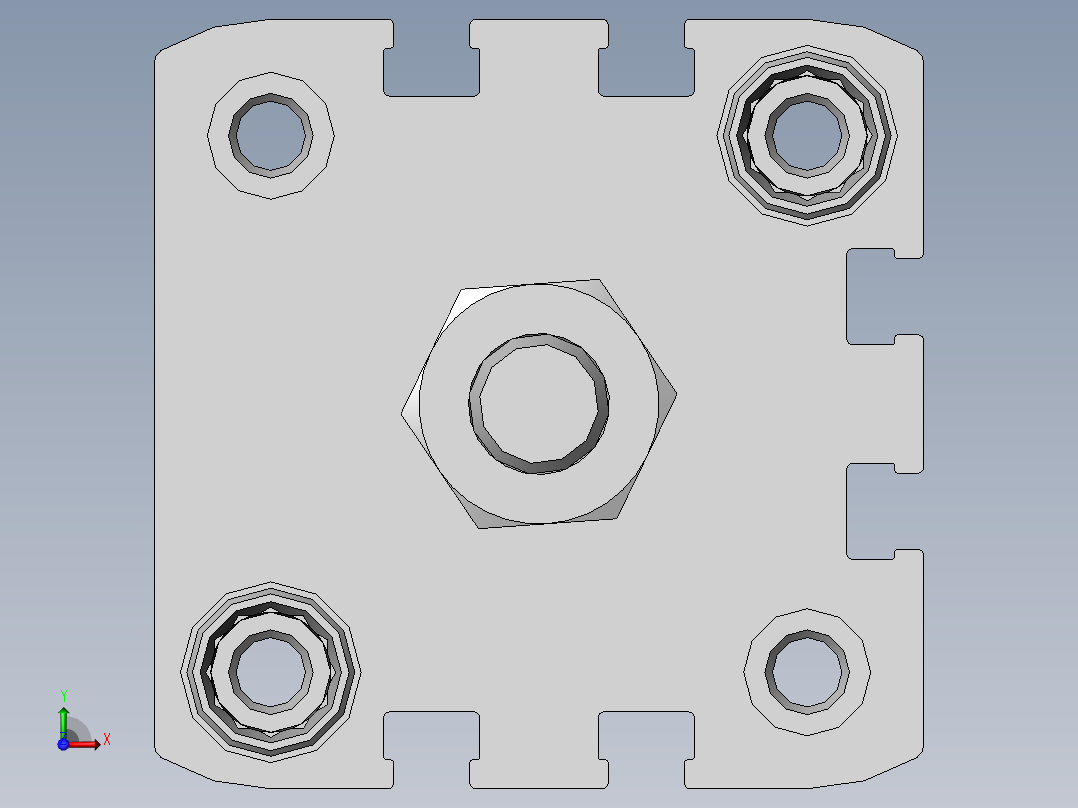 费斯托气缸536296_ADN_40_50_A_P_A前视图