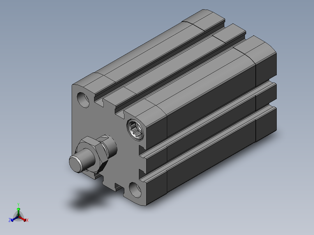 费斯托气缸536296_ADN_40_50_A_P_A正等轴测图