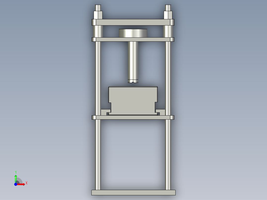 充磁线圈机构前视图