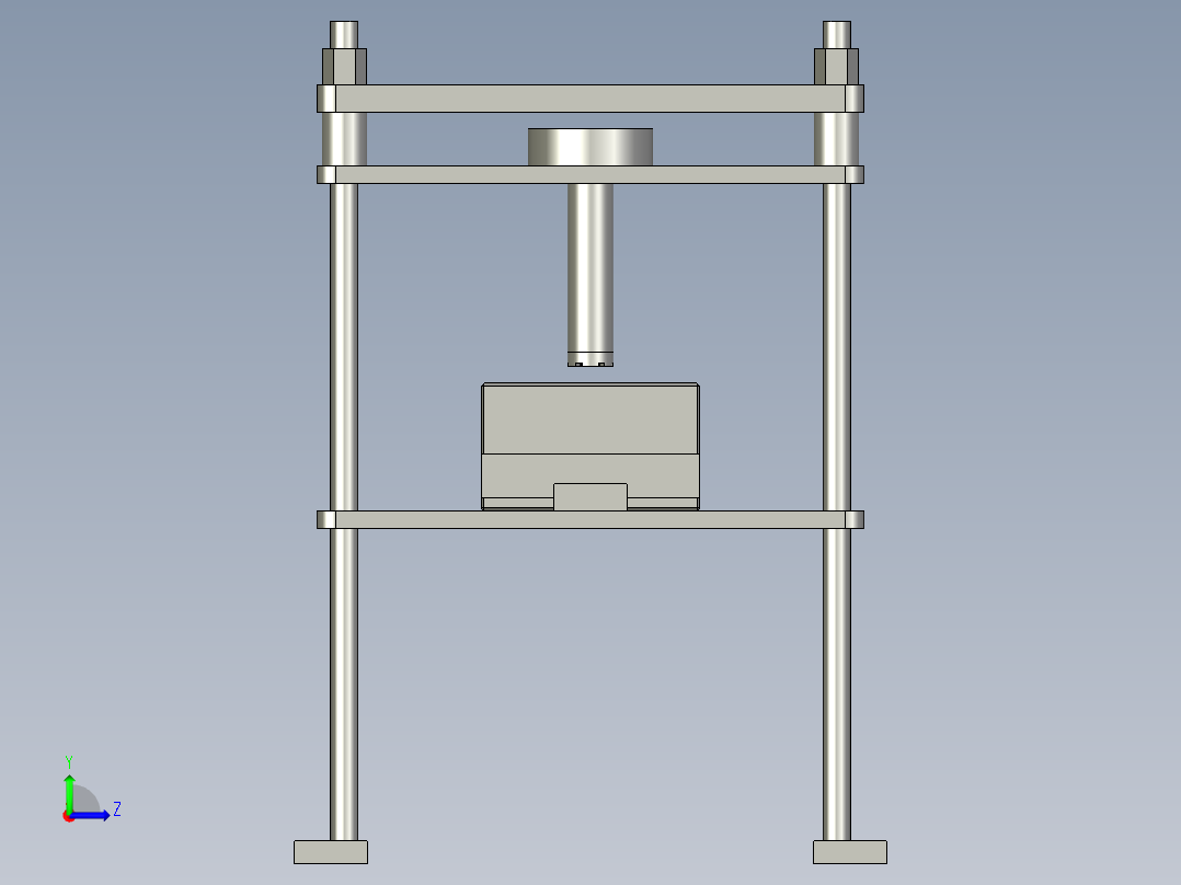 充磁线圈机构左视图