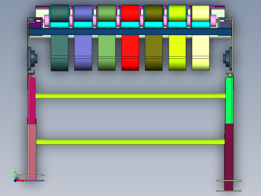 往复式移动送料装置前视缩略图