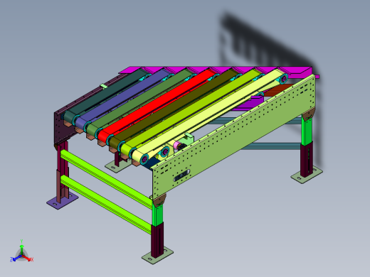 往复式移动送料装置正等轴测缩略图