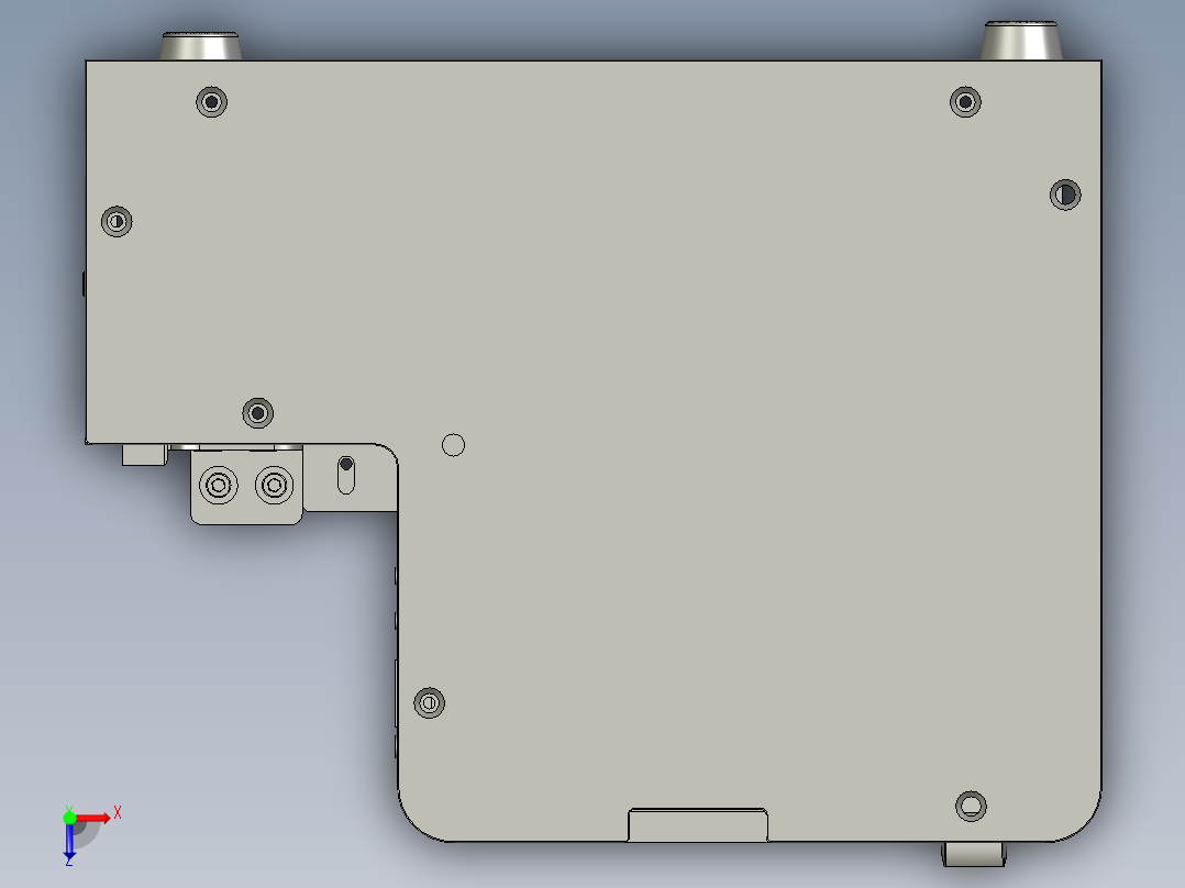 螺丝供料器一对一俯视图