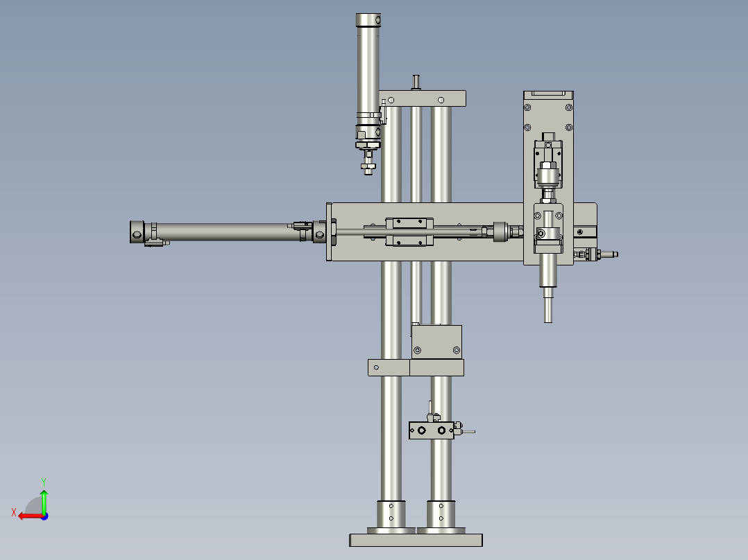 CCDJS胶垫缓冲上料后视图
