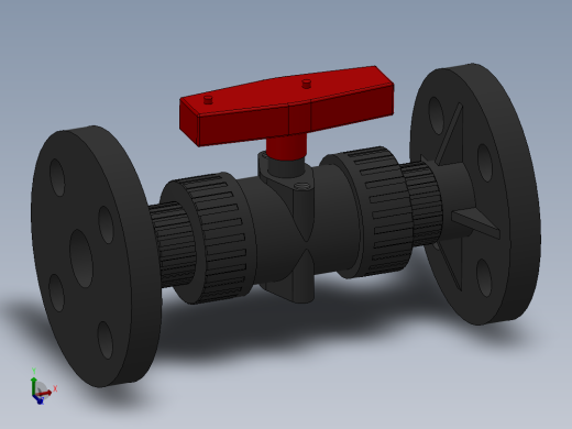 法兰式球阀-UPVC DN15-DN65_0