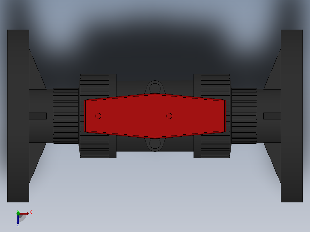 法兰式球阀-UPVC DN15-DN65_0俯视图