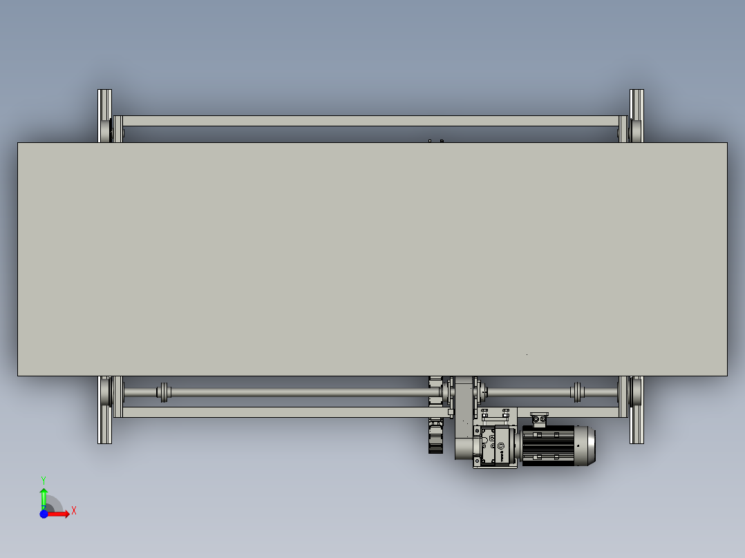 小型多功能折叠运输升降小车前视图