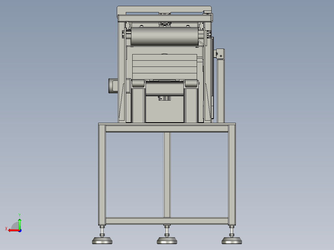 盒盖自动覆膜机后视图
