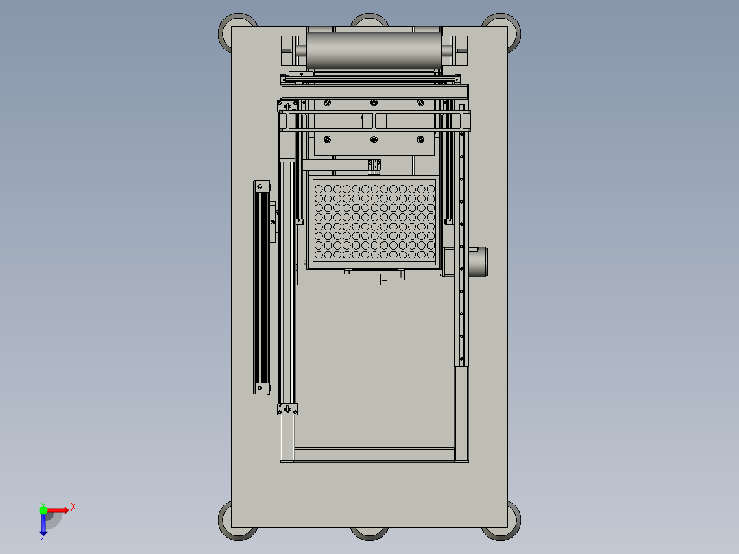 盒盖自动覆膜机俯视图