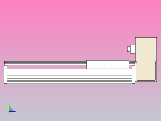皮带直线轴半封闭可选导轨TPA-HNB-220D-176-L300-LU-C-P1K-N3左视缩略图