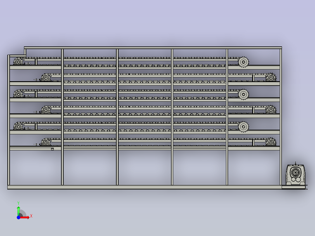 全不锈钢山药药材果蔬烘干设备前视图