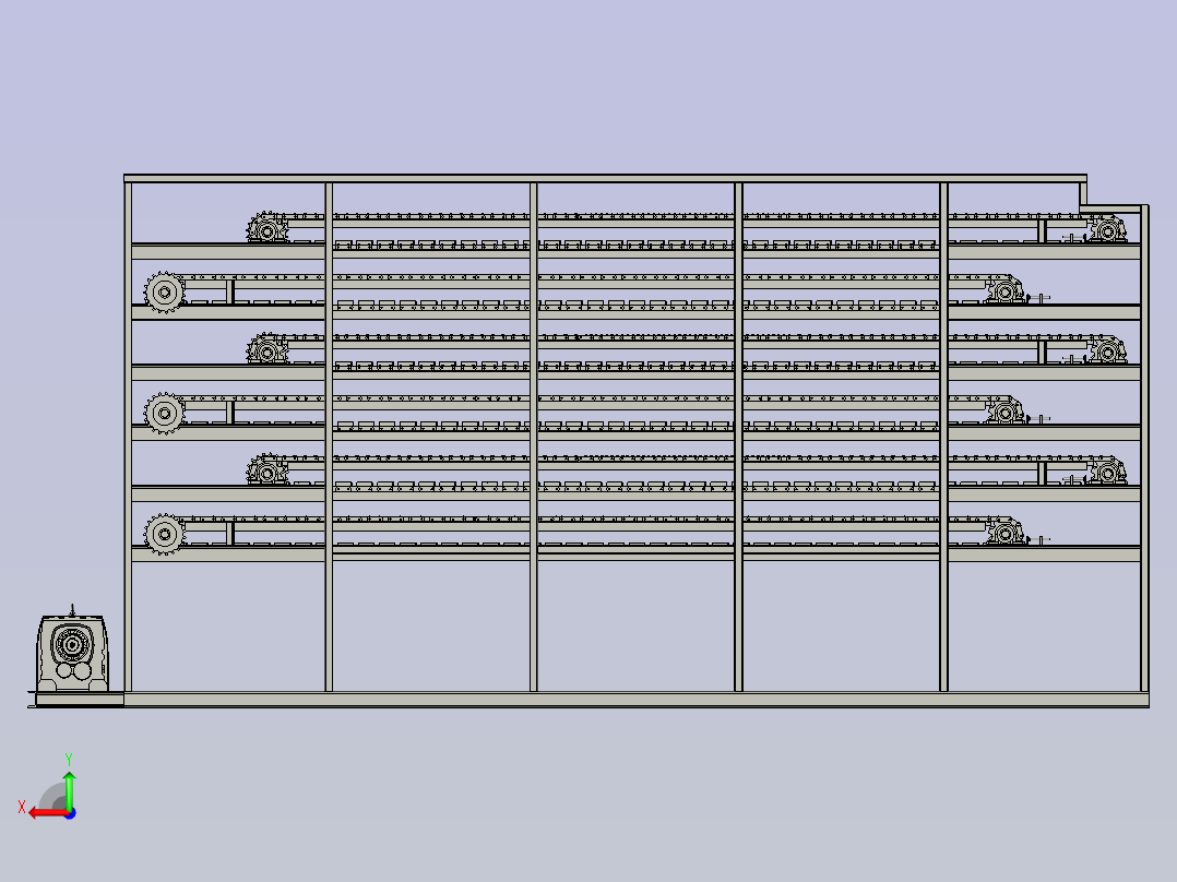 全不锈钢山药药材果蔬烘干设备后视图