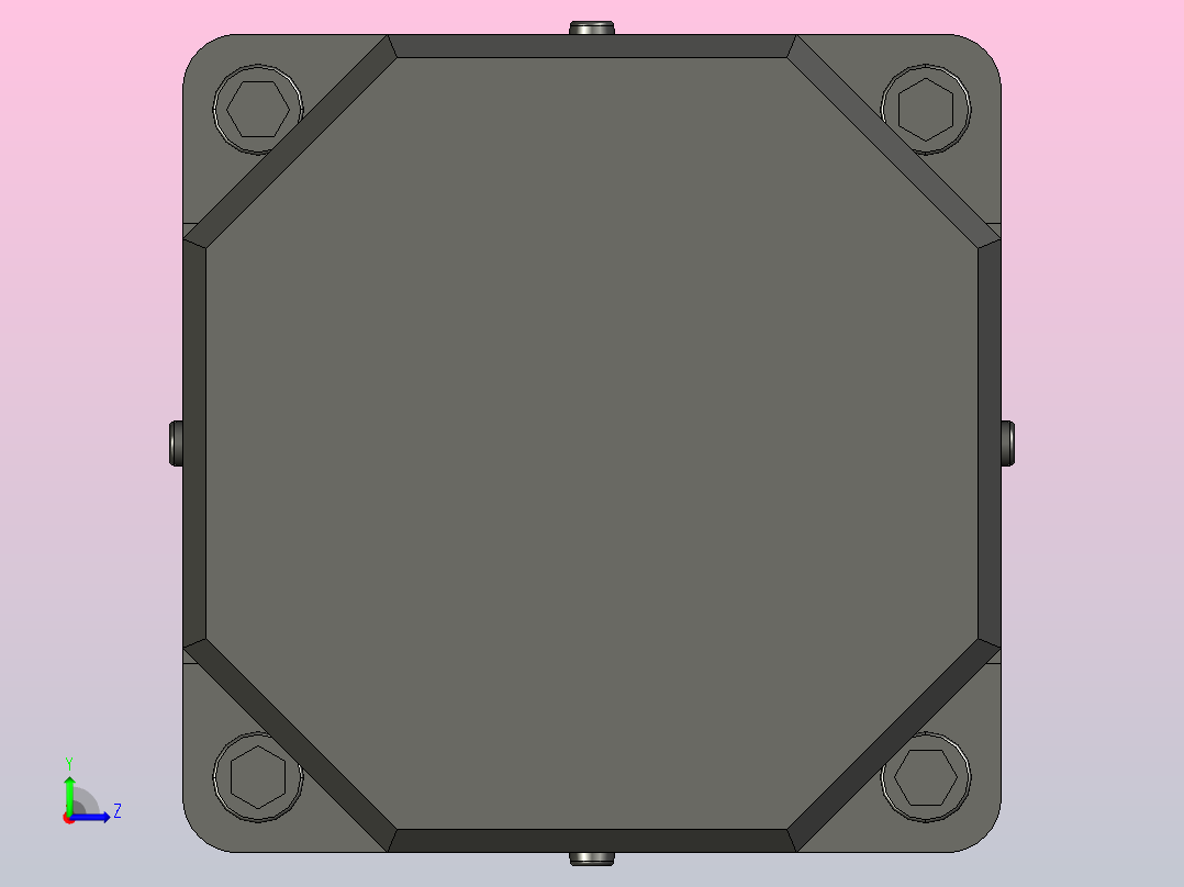 140W 微型减速电机[61K140GU-A]左视图