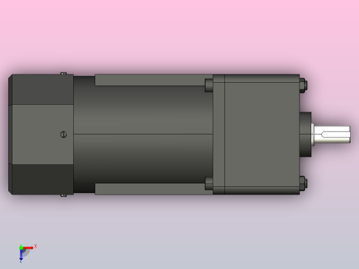 140W 微型减速电机[61K140GU-A]俯视缩略图