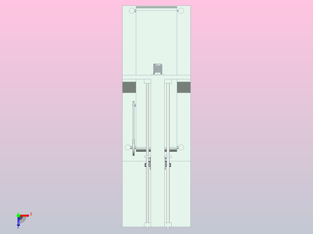 搬运机械手俯视图