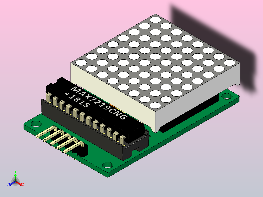 矩阵控制器正等轴测图