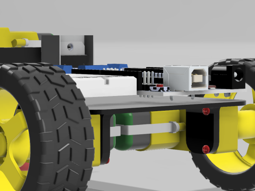 带夹爪的循迹小车3D图纸 STEP格式缩略图