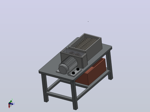 碎纸机paper-crusher-1831-模型格式为 stp
