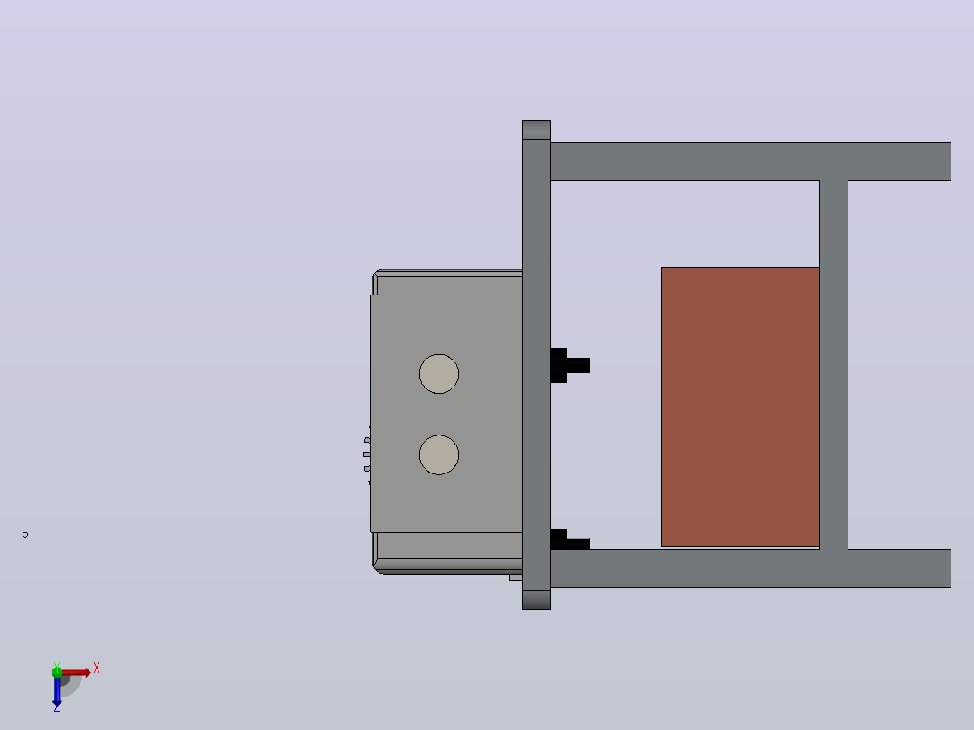 碎纸机paper-crusher-1831-模型格式为 stp俯视图