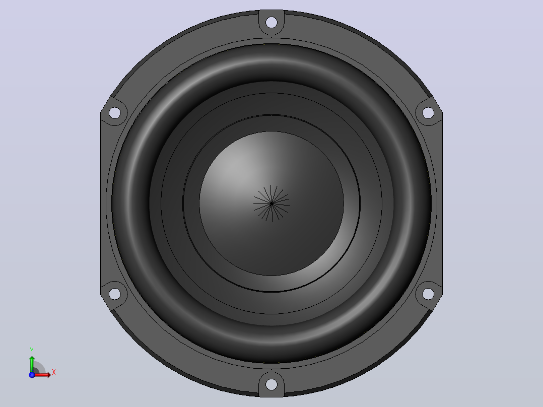 6.5英寸低音扬声器前视图