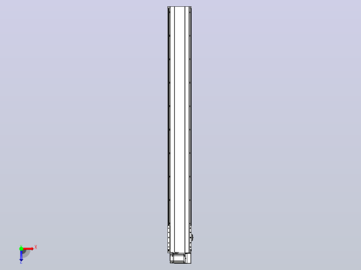 皮带直线轴半封闭可选导轨TPA-HNB-202D-140-L1750-RU-C-P75-N3俯视缩略图