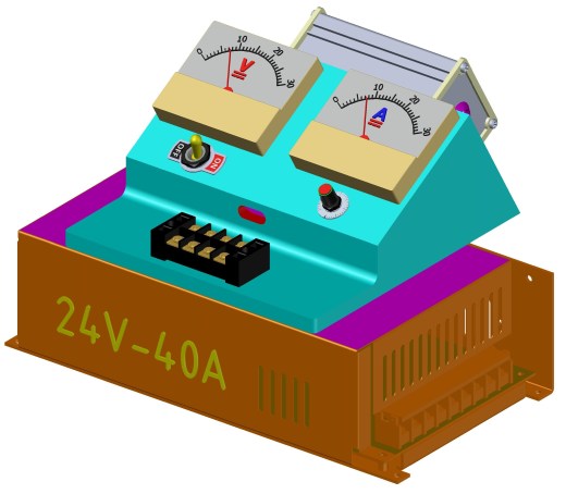 组合电源24V 40A直流电表