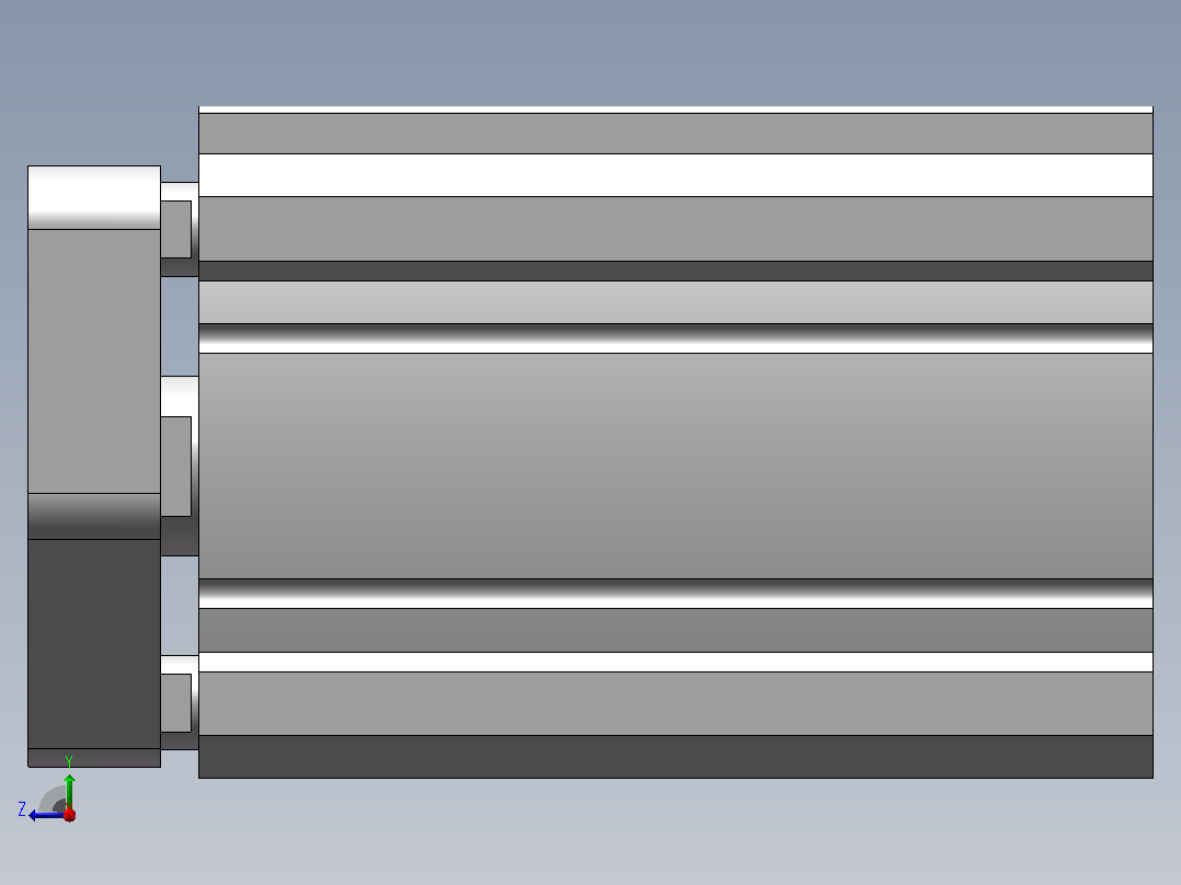 PHD气缸CTS2U50x2_M右视图