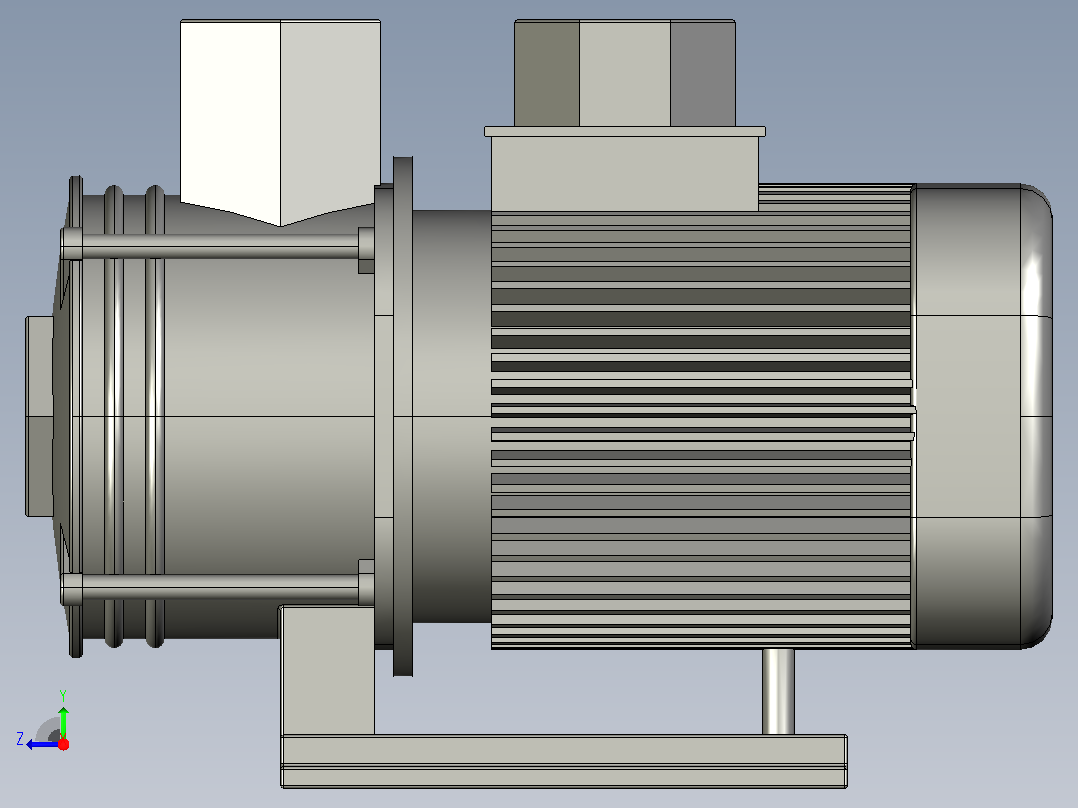 CM系列卧式多级离心泵[CM16-10]右视图