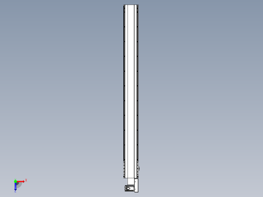 皮带直线轴半封闭可选导轨TPA-HNB-202D-140-L2000-MR-C-P75-N3俯视缩略图