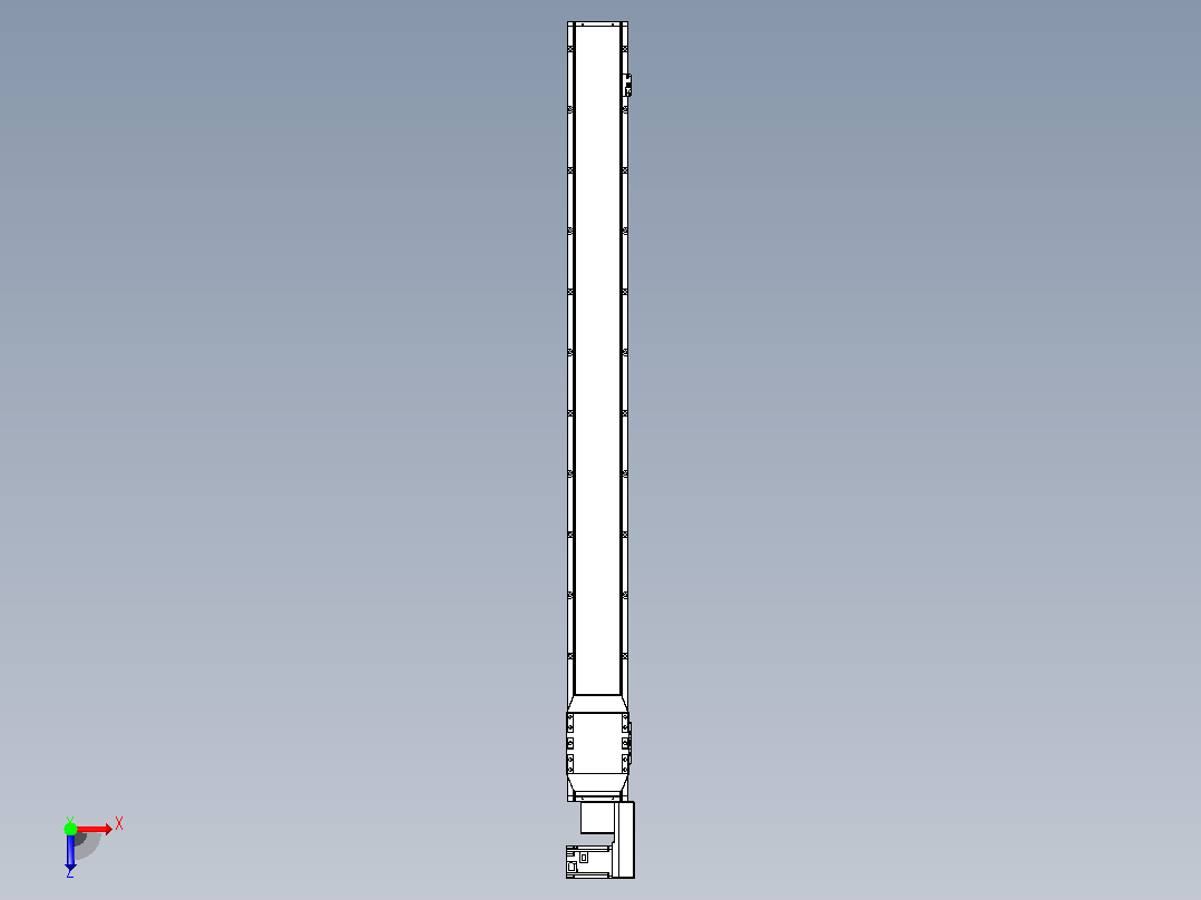 机器人皮带驱动直线轴TPA-GCB-150-P80-L1600-QR-M75-N3俯视图