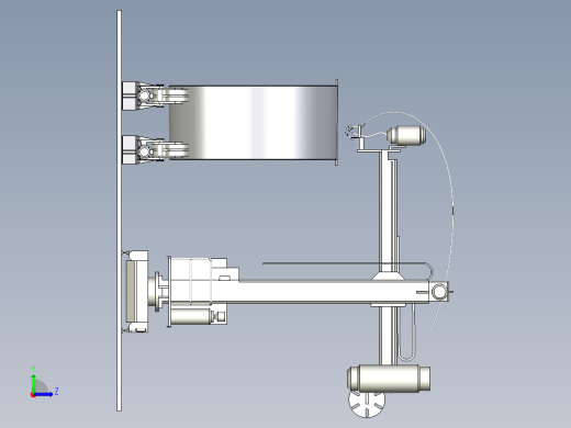 大直径圆柱形薄壁件焊接夹具左视缩略图