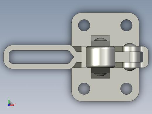 101-A1快速夹钳3D模型前视缩略图