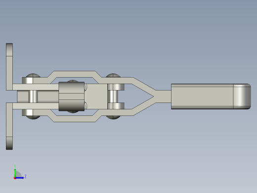101-A1快速夹钳3D模型左视缩略图