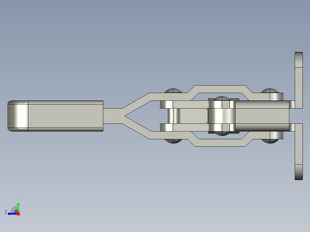 101-A1快速夹钳3D模型右视图