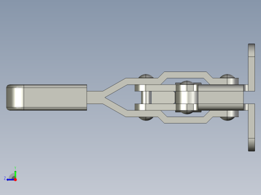 101-A1快速夹钳3D模型右视缩略图